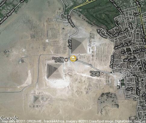 карта: Пирамиды в Гизе