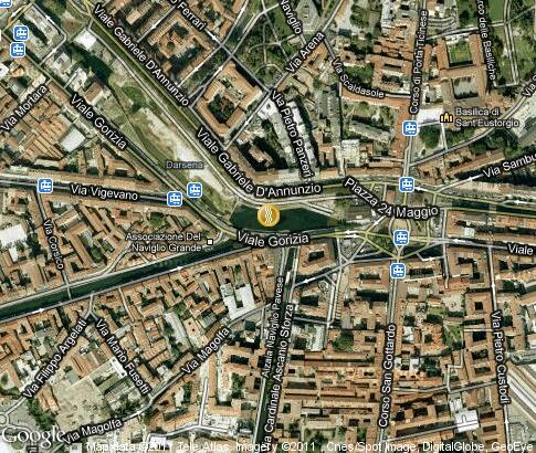 карта: Каналы Милана