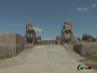  Corum:  Turkey:  
 
 Sphinx Gate in Alaca Hoyuk