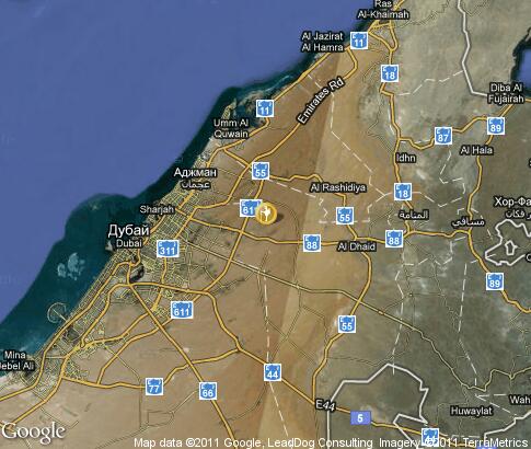 map: Active Tourism, Sharjah