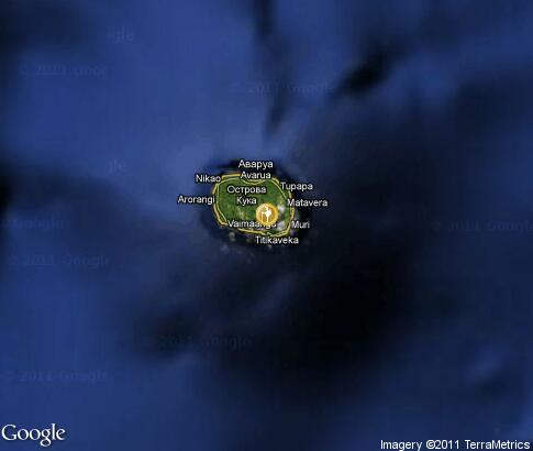 карта: Активный туризм на Островах Кука