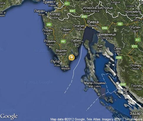 map: Active holiday in Istria