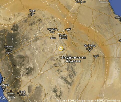 map: Ancient Architecture of Saudi Arabia