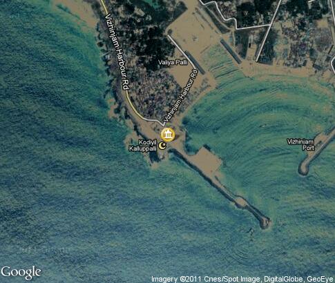 map: Arab mosque in Kovalam