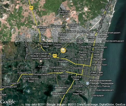 map: Architecture Pondicherry