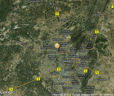map: Architecture of Jaipur