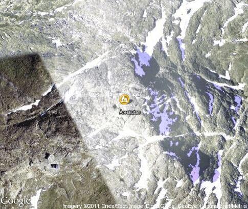 map: Åreskutan Mountain