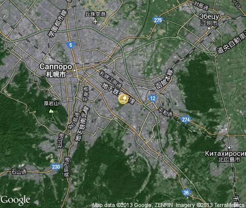map: Autumn Parks in Sapporo