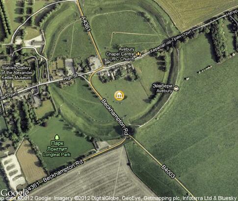 map: Monuments Avebury