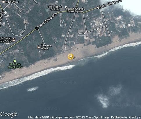 地图: Beach in Puri