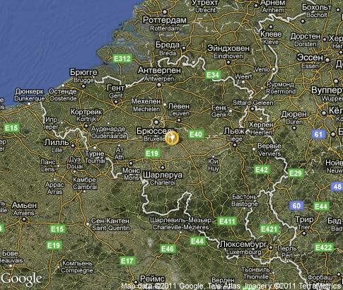 карта: Активный туризм в Бельгии