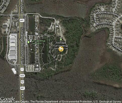 map: Big Cats in Gatorland