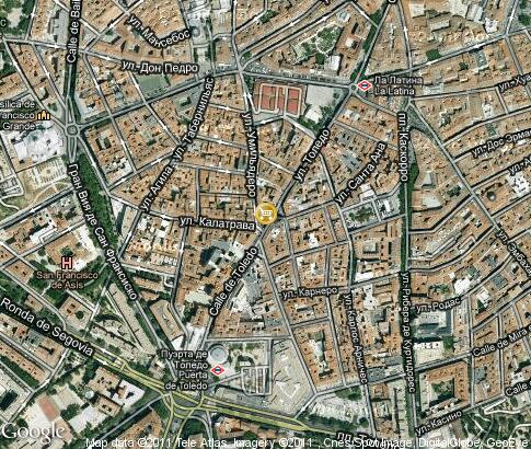 地图: El Rastro de Madrid, Flea market