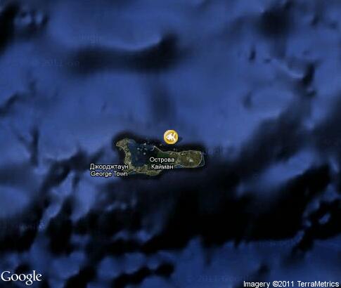 map: Cayman Islands diving