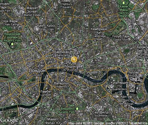 map: City of London