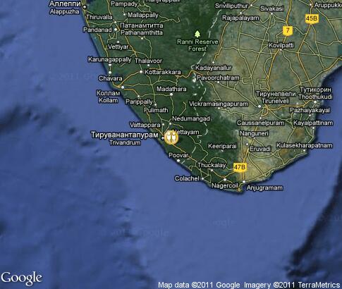 map: Coconut industry in Kerala