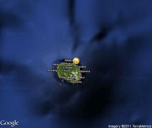 map: Cook Islands Romantic Holidays