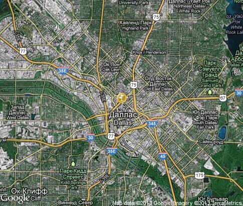 map: Dallas Downtown 