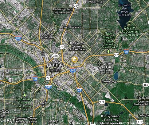 map: Dallas Symphony Orchestra