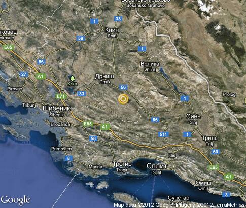 map: Dalmatia