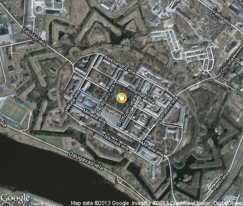 map: Daugavpils fortress