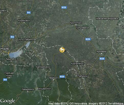 map: Deer in Adygea