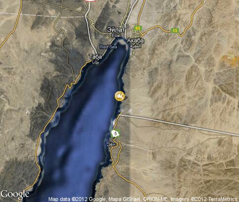 map: Diving center in Jordan