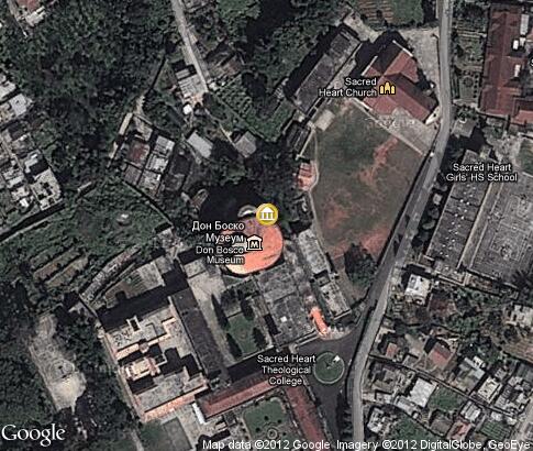 map: Don Bosco Center for indigenous cultures