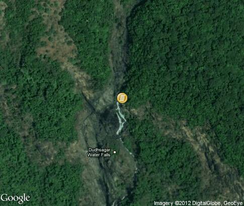 地图: Dudhsagar Falls