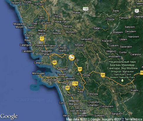 地图: Egrets in Goa