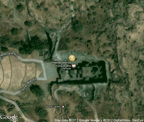map: Ellora Kailasanathar Temple