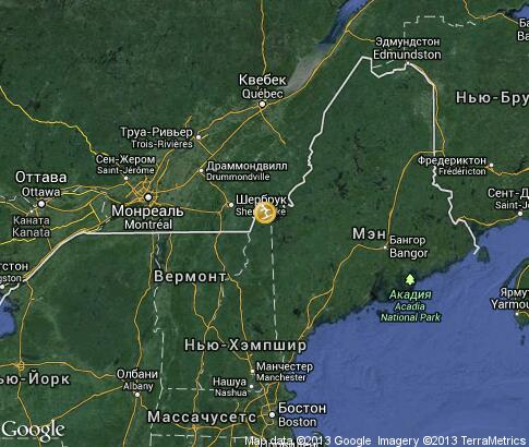 map: Extreme Skiing in New Hampshire