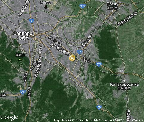 マップ: Food Markets in Sapporo