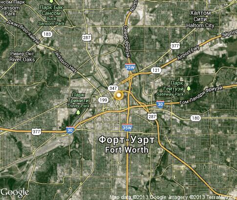 map: Fort Worth