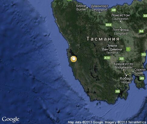 マップ: Fruitful Field of Tasmania