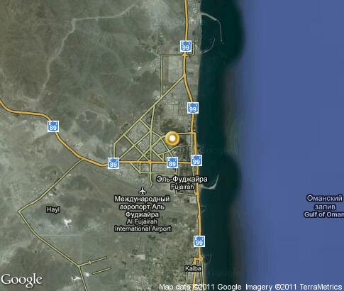 map: Fujairah