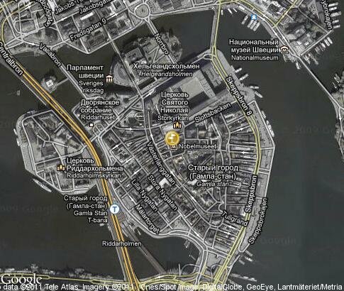 Stockholm map gamla stan