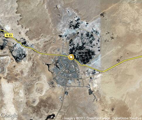 map: Ghadames