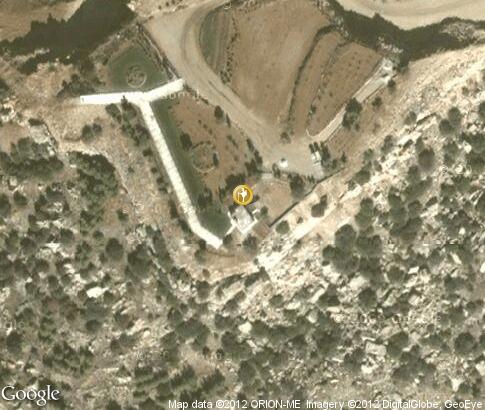 map: Guesthouse in Dana Reserve