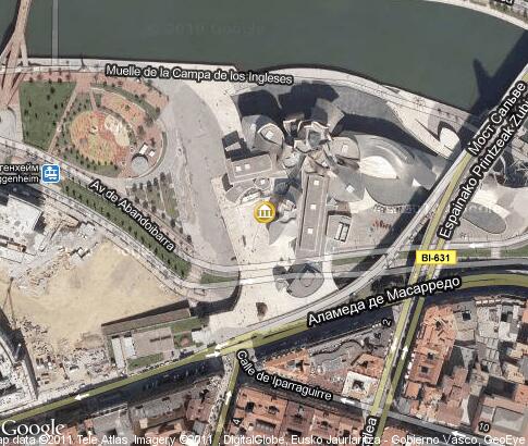 マップ: Guggenheim Museum, Bilbao