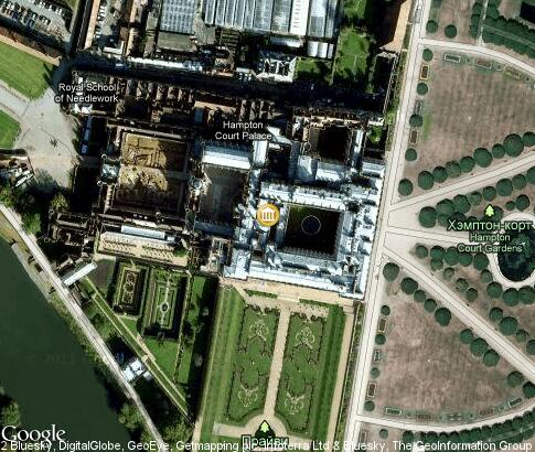 map: Hampton Court Palace