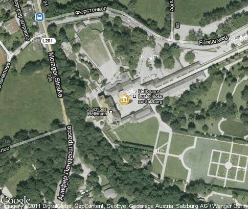 map: Hellbrunn Palace