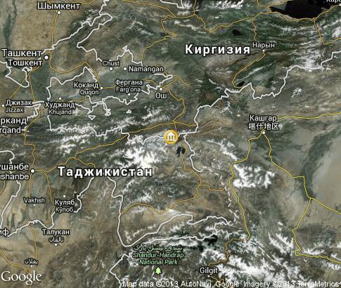 map: Historical Museums of Tajikistan