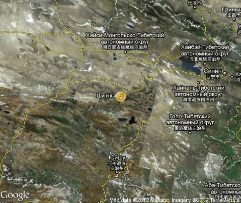 map: Holiydays in Qinghai