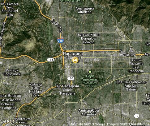 map: Hotels of Pasadena