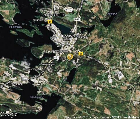 map: Hunting in Posio