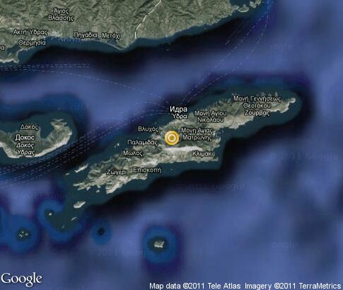 map: Hydra, island