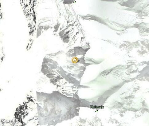 map: Ismoil Somoni Peak