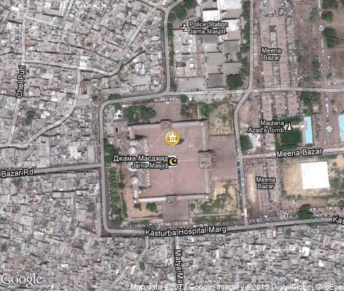 map: Jama Masjid
