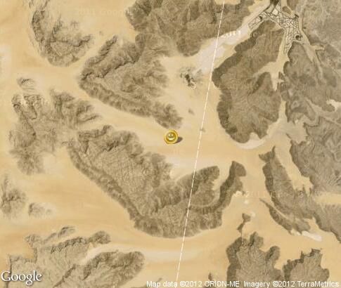 map: Jeeping in Wadi Rum